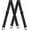 Black, variant on Men's Suspenders Hidden Suspenders for Men Heavy Duty Adjustable Elastic Braces Under Clothes with Loop for Jeans (Black)