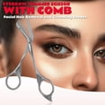 thumbnail image 2 of Cortadora de cejas DINNAT, con peine, acero inoxidable, color gris, 2 of 8
