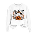 thumbnail image 5 of Women's Long Sleeve Crew Neck Sweatshirt Halloween Cute Ghost Pumpkin Graphic Relaxed Fit Casual Holiday Pullover Tops, 5 of 5