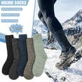 thumbnail image 6 of KOITHOT 5 Pairs Wool Socks for Men, Thick Soft Knit Vintage Boot Crew Socks, 6 of 6