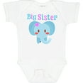 thumbnail image 3 of Inktastic Big Sister elephant Girls Baby Bodysuit, 3 of 5