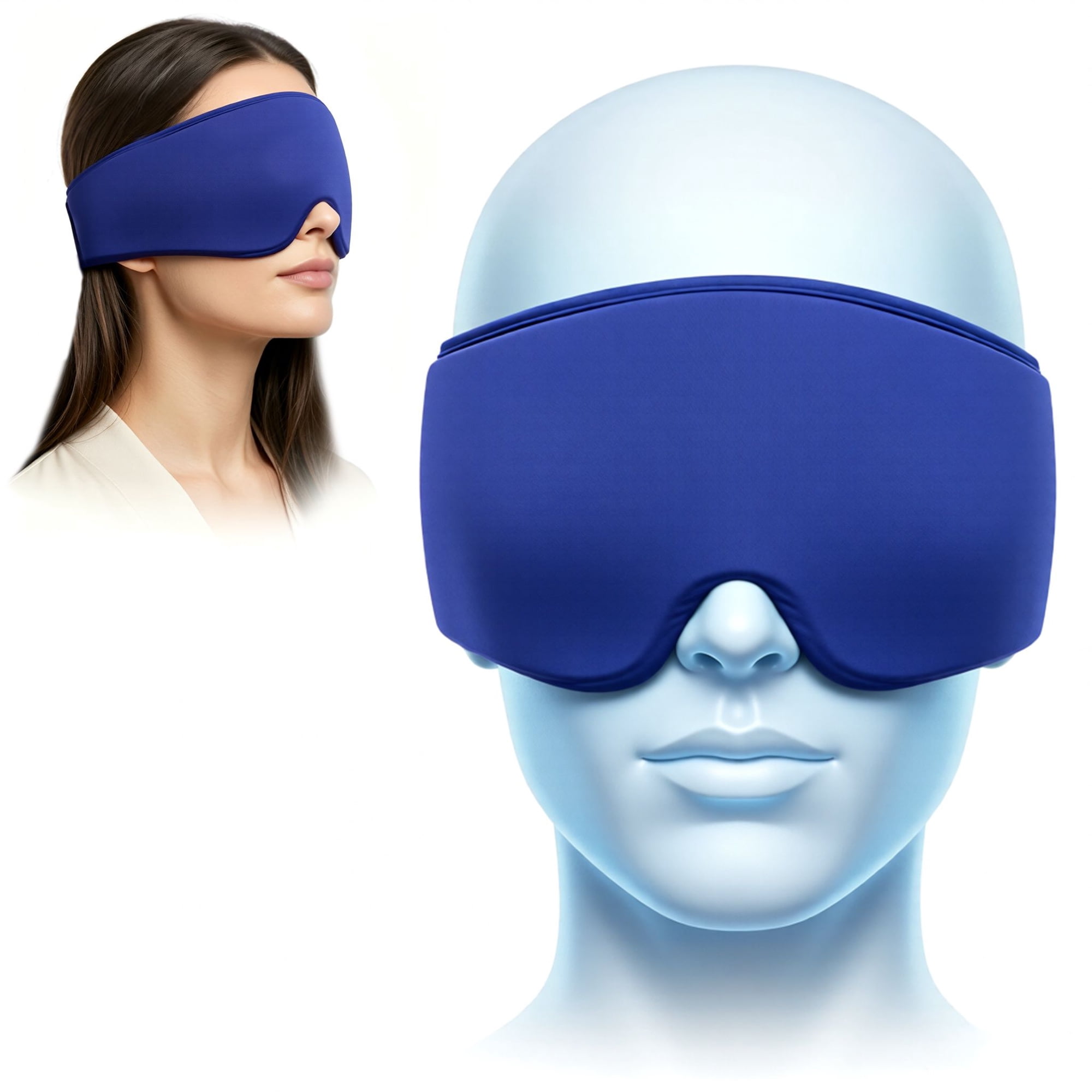 FACEMOON Reusable Gel Eye Mask, Cooling Eye Compress for Puffy Eyes Comfort