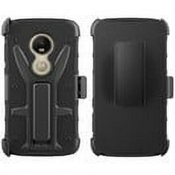 GSA Rugged 3 in 1 Combo Holster Clip Case for Motorola Moto G6 Play Black