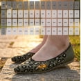 thumbnail image 4 of LANCROP Women's Pointed Toe Leopard Flats Slip On Mesh Ballet Flats Low Wedge Business Soft Shoes, 4 of 9