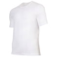 thumbnail image 4 of YOURBASICS Camiseta de hombre, pack de 4 - IAN, algodón, corte regular, cuello redondo, básica Blanco/Negro/Azul Oscuro M (Medium), 4 of 7