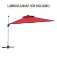 thumbnail image 2 of 11FT Patio Umbrella Outdoor Square Square Cantilever Double Top Umbrella (without Umbrella Base), 2 of 7