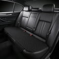 thumbnail image 3 of ERK Universal Linen Square Pattern Seat Cushion Breathable Comfortable Three Piece Pad For All Seasons, 3 of 5