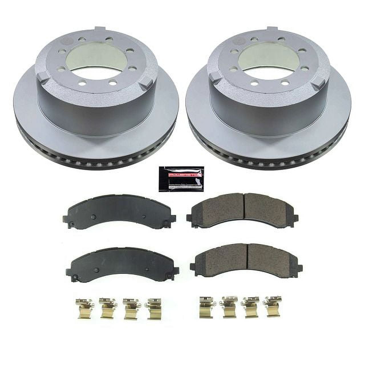 PowerStop Rear Geomet Coated Brake Rotor and Pad Kit Fits: Select Models CRK8776