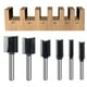 thumbnail image 1 of Juego de brocas rectas SICWOOD, 6 piezas, vástago de 1/4 para carpintería, 1 of 6