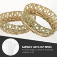 thumbnail image 4 of EeaseMX 5 anillos de bambú para sombreros, accesorios creativos para sombreros de bambú tejidos a mano., 4 of 7