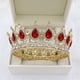 thumbnail image 3 of Zhuge Tiara de boda para novia, diadema de princesa, corona nupcial, joyería para el cabello con diamantes de imitación de cristal, decoración para princesa, novia, cumpleaños, graduación, boda (A), 3 of 4