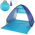thumbnail image 1 of Carpa TOMSHOO carpa de playa emergente automática instantánea ligera para exteriores sombra de playa, refugio solar carpa dosel cabaña con bolsa de transporte Maboto Carpa, 1 of 7