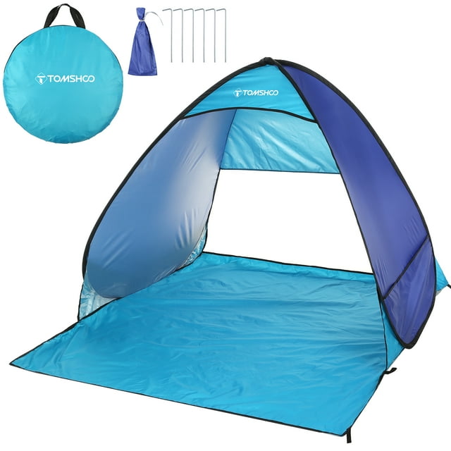 Carpa TOMSHOO carpa de playa emergente automática instantánea ligera para exteriores sombra de playa, refugio solar carpa dosel cabaña con bolsa de transporte Maboto Carpa