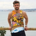 thumbnail image 6 of KLL Animals on Noah's Ark1 Print Men's Muscle Gym Workout Stringer Tank Tops Bodybuilding Fitness T-Shirts Tank Tops Men-Medium, 6 of 7