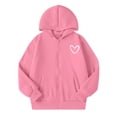 thumbnail image 2 of Jalioing Winter Zipper Up Hoodie for Kids Print Long Sleeve Hooded Jacket Casual Thermal Sweatshirt Outerwear with Pocket, 2 of 8