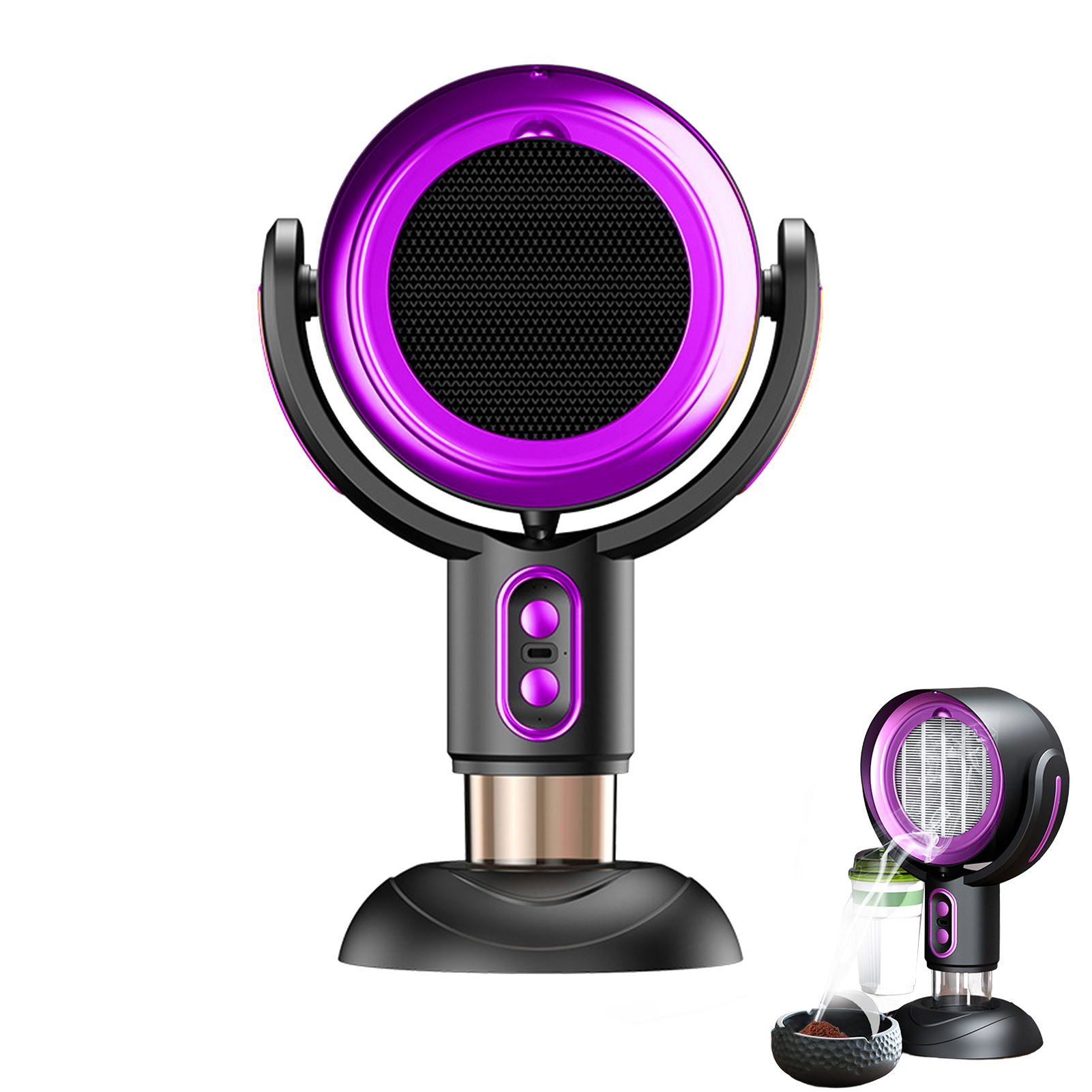 Homelife Smoke Fan for Indoors Portable Puff Chill Fan with Super Suction Smoke Purifier Filters Negative Ion Fan Smoke USB Smoke Extractor