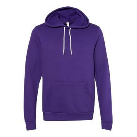 Unisex Sponge Fleece Hoodie, Team Purple - Large