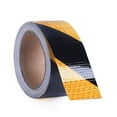 thumbnail image 1 of Cinta reflectante de 82 pies x 2 pulgadas, pegatina de advertencia de precaución, visibilidad de seguridad, cinta de precaución de peligro, amarillo/negro, 1 of 5