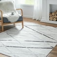 thumbnail image 4 of Rugking Area Rug 8X10 for Living Room Moroccan Rug Black Grey Low pile Rug Modern Geometric Accent Rug Soft Mat Indoor Non Slip Carpet for Kitchen Dining Room, 4 of 9