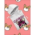 thumbnail image 3 of Corgi Mama Corgi W Sunglasses Hoodie Women -Image by Shutterstock, Female Medium, 3 of 4