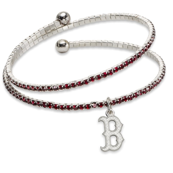 Boston Red Sox Amped Logo Crystal Bracelet Logoart Mlb