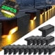 thumbnail image 2 of Lámpara de paso Solar LED blanca cálida, luces de jardín al aire libre, decoración impermeable para balcón, Patio, escalera, valla, 2 of 4