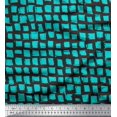 thumbnail image 1 of Soimoi Green Heavy Canvas Fabric Stripe & Square Geometric Fabric Prints By Yard 58 Inch Wide, 1 of 3