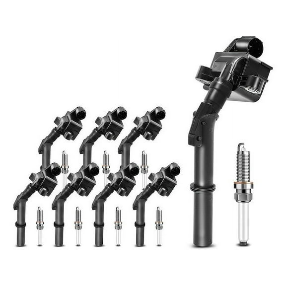 Ignition Coil and Spark Plug Kit 16 - Compatible with 2014 - 2016 Mercedes-Benz E350 3.5L V6 - Autopart Premium