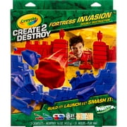 Crayola Create 2 Destroy Fortress Invasion Play Set, Double Destruction