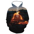 thumbnail image 1 of 2024 3D Spring And Autumn New Creative Men's Volcanic Eruption Print Hoodie Trendy Magma Sports Oversizeda, 1 of 5
