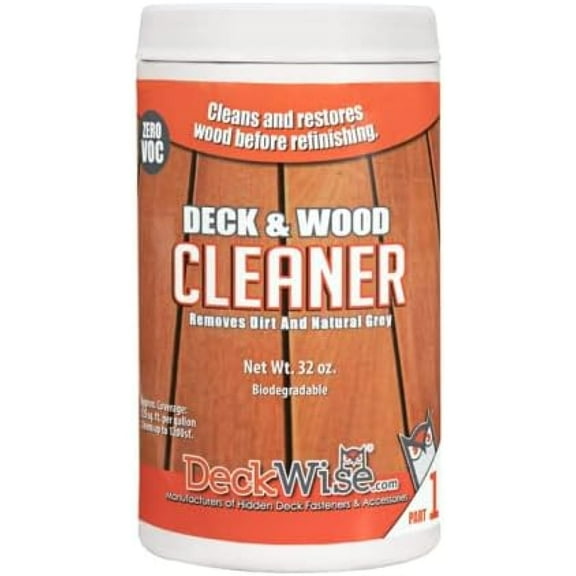 Bilot Deck & Wood Cleaner Part-1 for Hardwood and Thermal Wood Decking including Hardwood Siding Cleans 1200 Sq. Ft. of Wood (32 oz.)