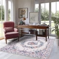 thumbnail image 6 of ZENELESS Area Rugs for Living Room,5x7ft Machine Washable Non Slip Modern Rugs for Home decor Living Room Dining Room Bedroom Den Nursery Pink, 6 of 10