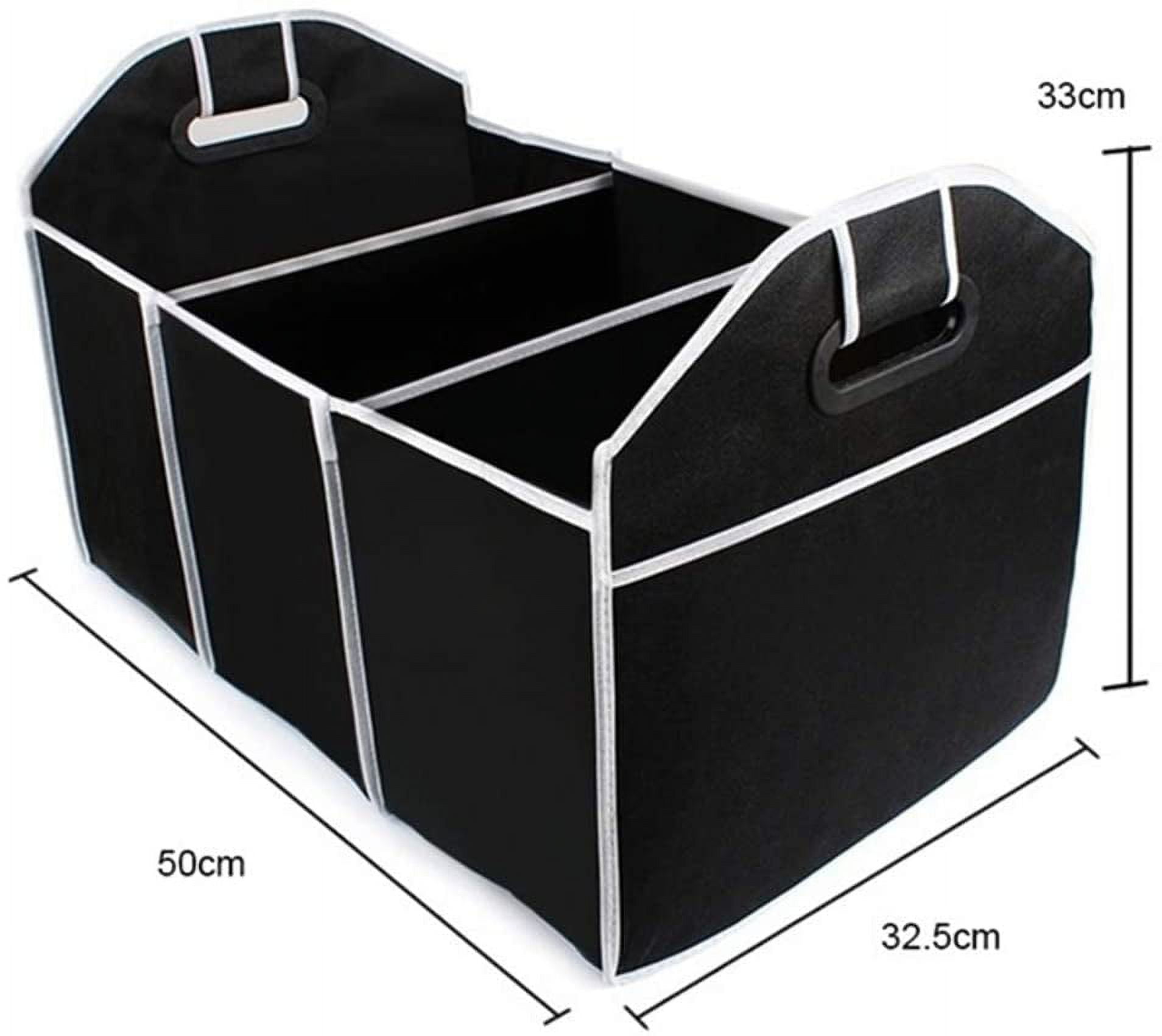 AlexTong Trunk Organizers Car Organiser Car Boot Tidy Automotive  Collapsible Folding Flat Car Back Seat Storage Box Organize Clutter for  Travel Picnic SUV Truck Kids Baby Toys Snacks Organizer Black 