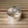 thumbnail image 6 of White Pearl Ring, 925 Silver Ring, Wide Band Ring, Boho Statement Ring, Handmade Jewelry, Minimalist Ring, Cocktail Ring, Classical Jewelry, 6 of 7