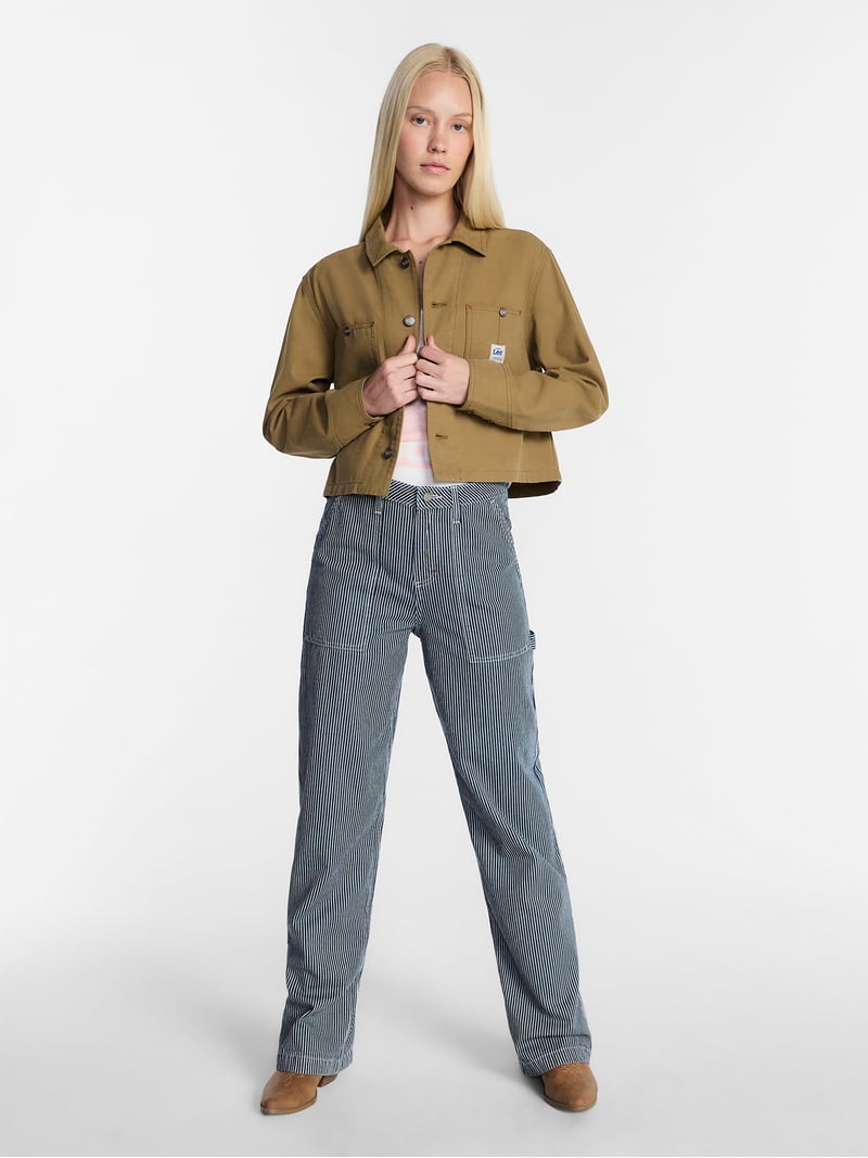 Kacey Lee Women's Cropped Chore Jacket, Sizes XS-XXL - Walmart.com