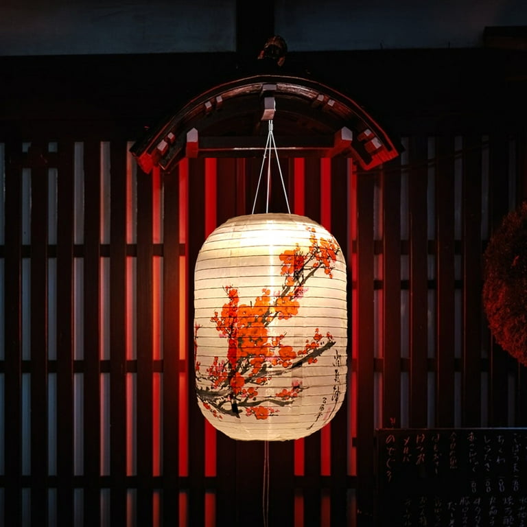 TBOLINE Solar Lantern Chinese Japanese Print Hanging Outdoor TBOLINE Solar Lantern Chinese Japanese Print Hanging Outdoor