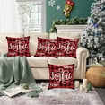 thumbnail image 6 of Floleo Soft Flannel Christmas Decor Throw Pillow Covers, Red Black Buffalo Check Plaid Snowflake Decorative, Pillow Cases Cushion Covers for Couch and Sofa 17.7x17.7 Inch Black of Friday Deals 2024, 6 of 6