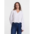 thumbnail image 2 of Scenario Women's and Women's Plus Embroidery Top with Lace Inserts, Sizes XS-4X, 2 of 7
