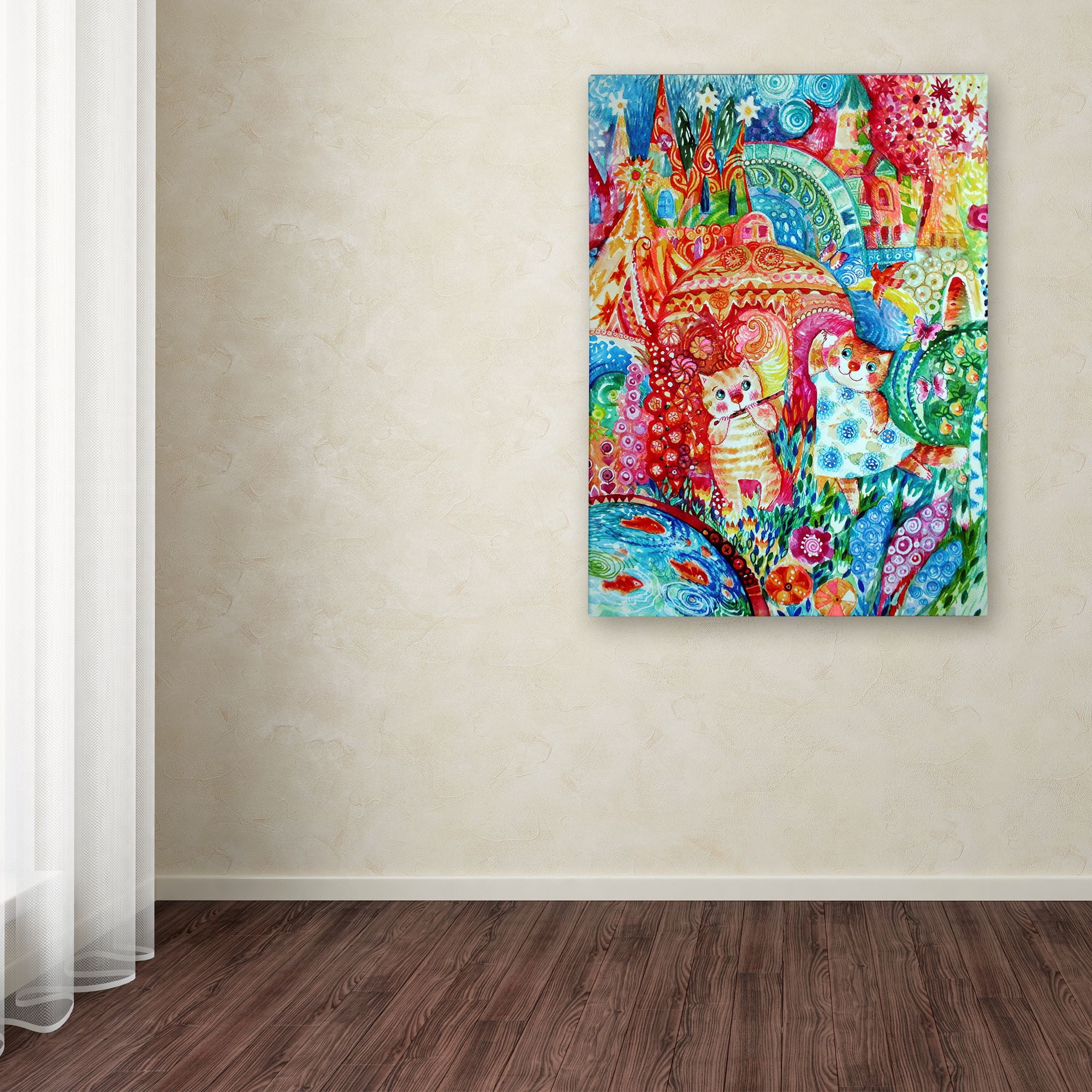 Trademark Fine Art 'Happy Summer 2' Canvas Art by Oxana Ziaka