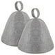 thumbnail image 1 of 2pcs Sauna Hat Wool Heat Aislamiento Unisex Accesorios Ducha (gris), 1 of 4