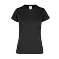 thumbnail image 1 of Playera Cuello Redondo para Dama, Color Negro, Talla Extra Grande, 100% Poliéster., 1 of 3