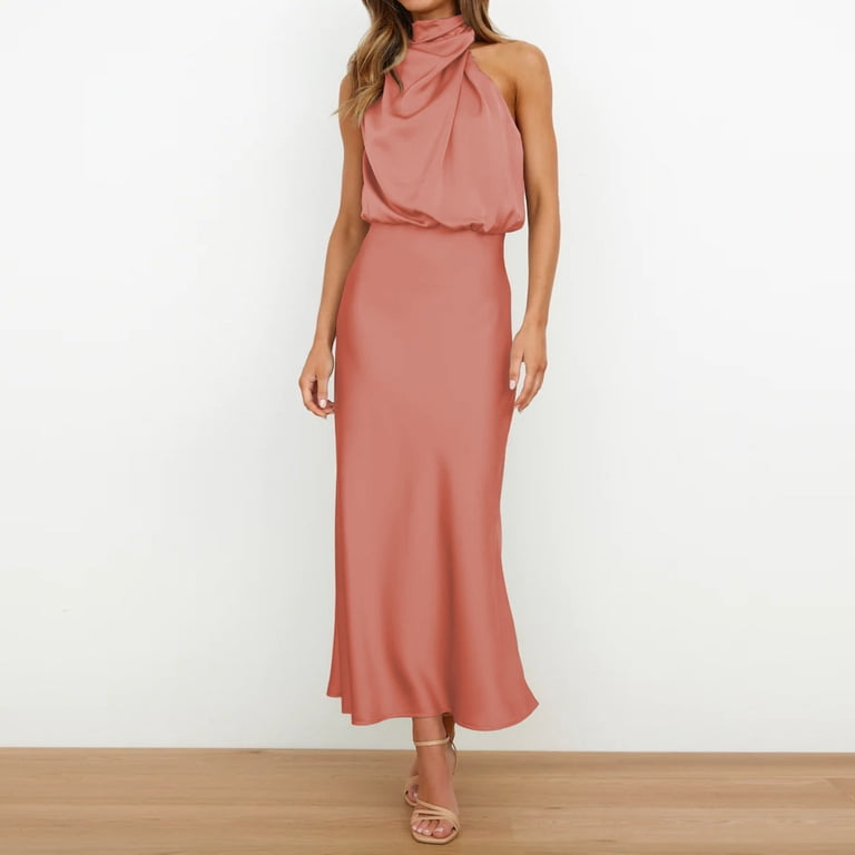 ladies pink maxi dress Simply Southern Ladies Pineapple Ruffled Pink Maxi Dress 0124-DRS-RFL-