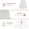 thumbnail image 6 of Best Choice Products Artificial Christmas Tree, 7.5ft Premium Unlit Spruce Design, Dense Branches  White Spruce, 6 of 7