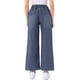 thumbnail image 3 of Jeans de pierna ancha para mujer INSPIRE CHIC con cordón y cintura elástica, pantalones de mezclilla casuales con bolsillos, gris azul M, 3 of 6