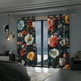 thumbnail image 6 of Lfeey Floral Blackout Curtains for Bedroom Living Room, Room Darkening Curtains, 84 Inches Length 2 Panels, 6 of 6