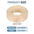 thumbnail image 2 of Uxcell Edge Banding, Wood Veneer Tape Pre-glued Plywood Edge Banding with Hot Melt Adhesive for Furniture Restoration Red Oak 7/8 inch x 25 ft, 2 of 7