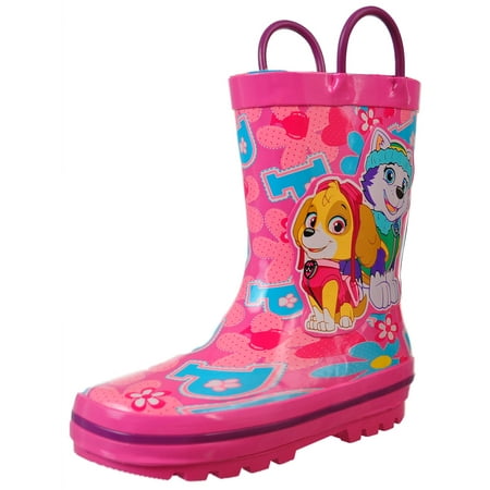 Paw Patrol Girls' Rain Boots (Sizes 7 - 12)
