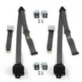 thumbnail image 1 of VW Type 1 Split 1947-1952 Airplane 3 Point Charcoal Retractable Bucket Seat Belt Kit with Bracketry - 2 Belts, 1 of 1