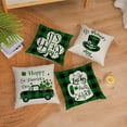 thumbnail image 2 of St Patricks Day Throw Pillow Covers 16x16 Set of 4 Saint Patricks Day Pillow Covers green Shamrock Clover Lucky Truck Pillow Covers Cushion Covers Pillow Cases for Home Outdoor Decorations (16 inch), 2 of 5