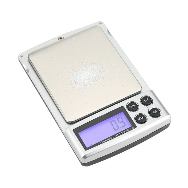 Báscula de cocina, pantalla LCD de 1kg/0,1g, báscula electrónica para alimentos, báscula de bolsillo Digital, durabilidad extendida Jadeshay A